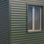 Сайдинг металлический Корабельная доска VIKING MP E-20 0,5мм RALL 6007-Бутылочно-зеленый