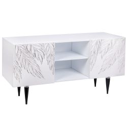 Тумба под ТВ Тропик 117см Классика Айс Найт Сильвер