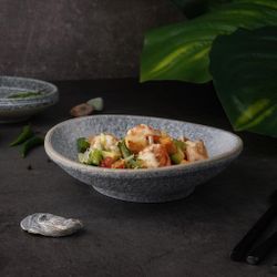 Салатник 450 мл 19,5*17,5 см h5/4,3 см Side Up Stone Untouched Taiga P.L. Proff Cuisine [6]