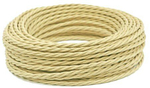 Ретро провод витой Слоновая кость Interior Wire Twist ПВР-СЛК / 3х1,5