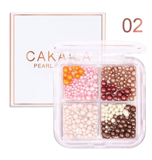 Палетка жемчужных теней 3 в 1, хайлайтер, румяна, тени, 18 гр. ТОН 02