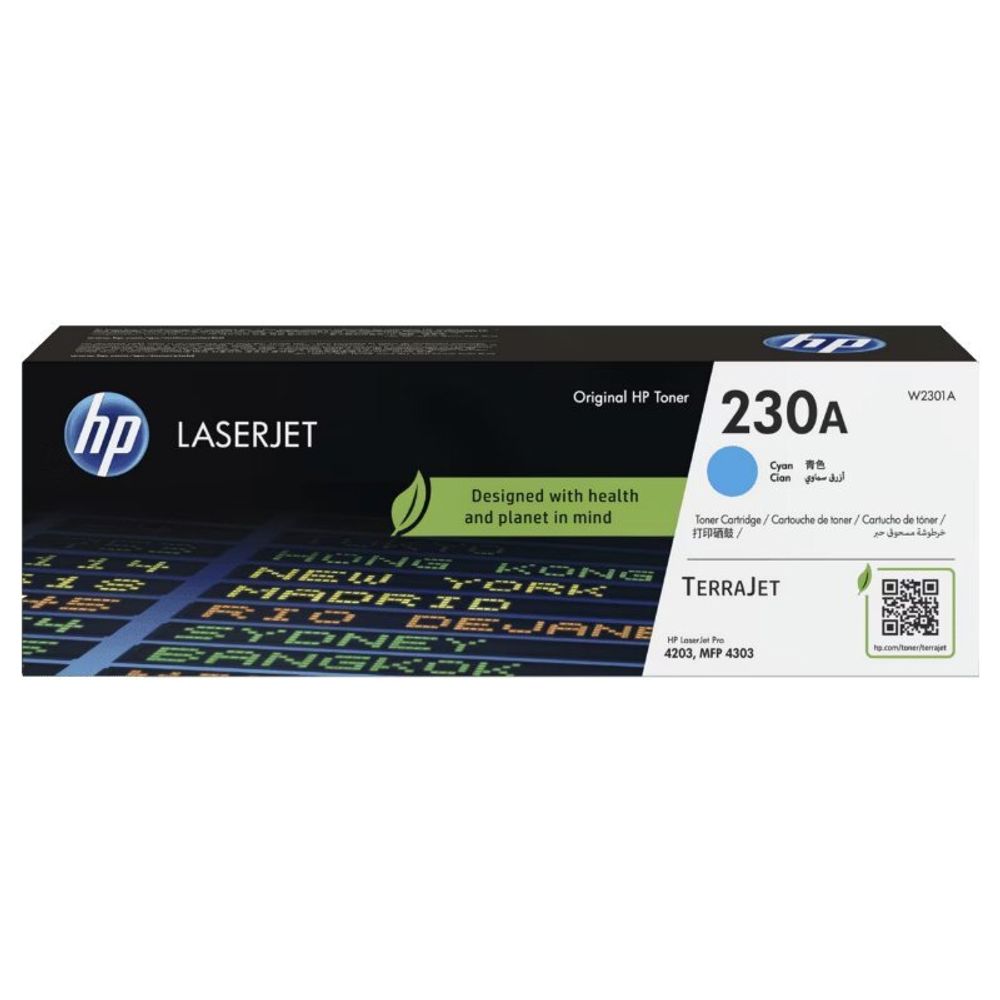 Картридж HP W2301A (230A) для Color LaserJet 4202/4302 голубой (1.8K)