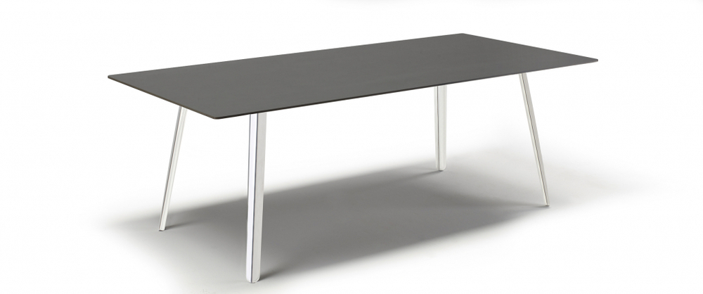 Стол ламинированный Scab Design Squid, алюминиевый, антрацит