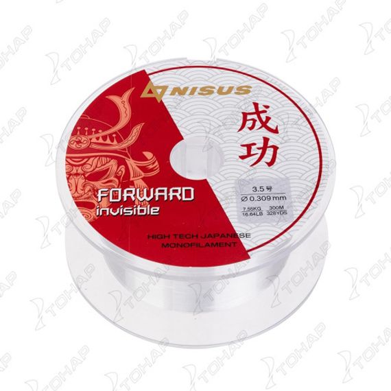 Леска FORWARD Invisible 0,309mm/300m Nylon Transparent (N-FI-0309-300) Nisus
