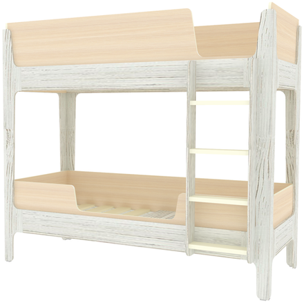 Кровать двухъярусная КарИВи Лотос Винтерберг  Дуб Молочный