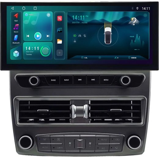 Магнитола для Lexus LS430 Toyota Celsior XF30 2000-2006 - Carmedia KP-1263 монитор 12.5" в стиле LEXUS на Android 12, TS10, CarPlay, 4G SIM-слот