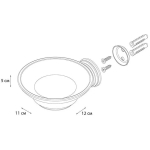 "LAGUNA" Мыльница стекло GR-7808