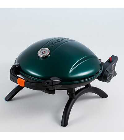 Гриль газовый O-GRILL 900МT bicolor черный-зеленый (в комплекте адаптер тип А)