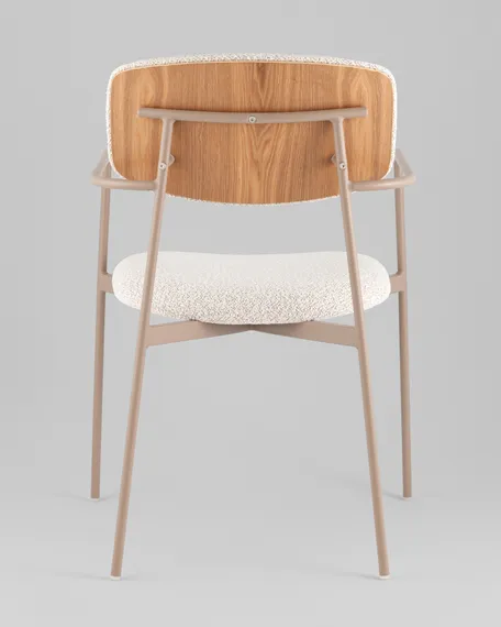 Стул с подлокотниками Talio, бежевый, бежевые ножки