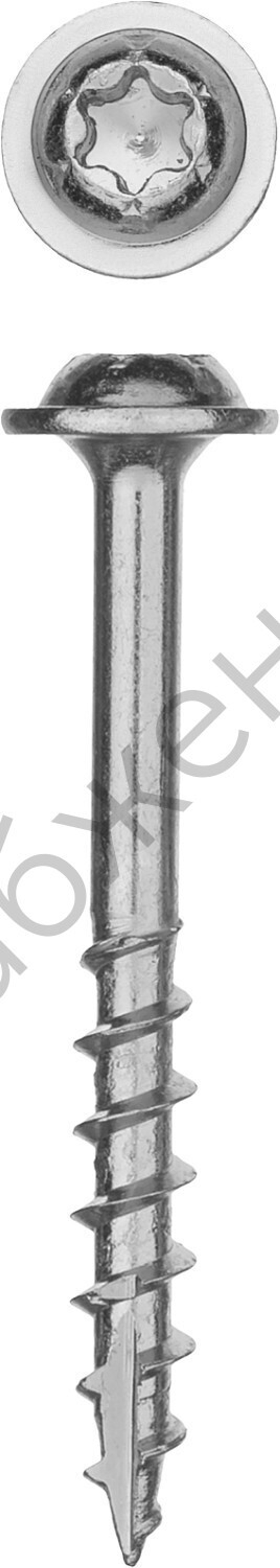 ЗУБР 25 х 4.2 мм, редкая резьба, саморез для глухих отверстий, цинк, 500 шт (30081-42-025)