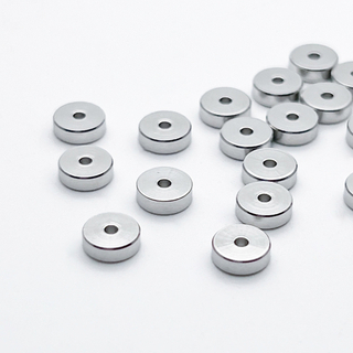 Бусина Рондель, сталь, размер 6*2 мм, цена за 10 штук