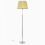 Citilux Линц CL402973 Торшер хром с кремовым абажуром