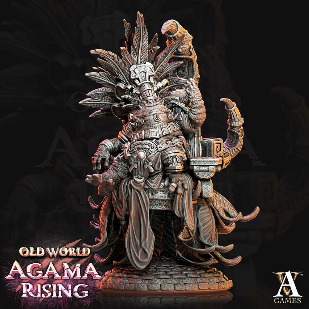 Grand Alliance Order  Seraphon Lizardmen Lord Kroak Лорд Кроак  миниатюра для dnd, днд, pathfinder, фентези, Настольная игра, НРИ, Варгейм, РПГ