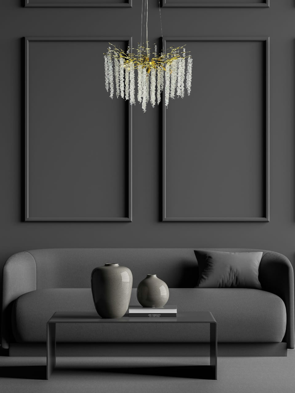 Люстра подвесная Lanbos, 8 ламп Е14, 320 Вт, до 18 кв м, золото