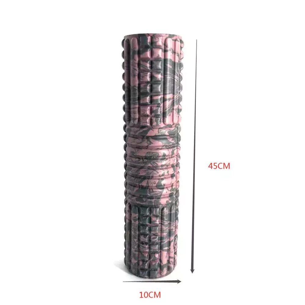 Ролик массажный для йоги Coneli Yoga Stripe 45x11 см черный