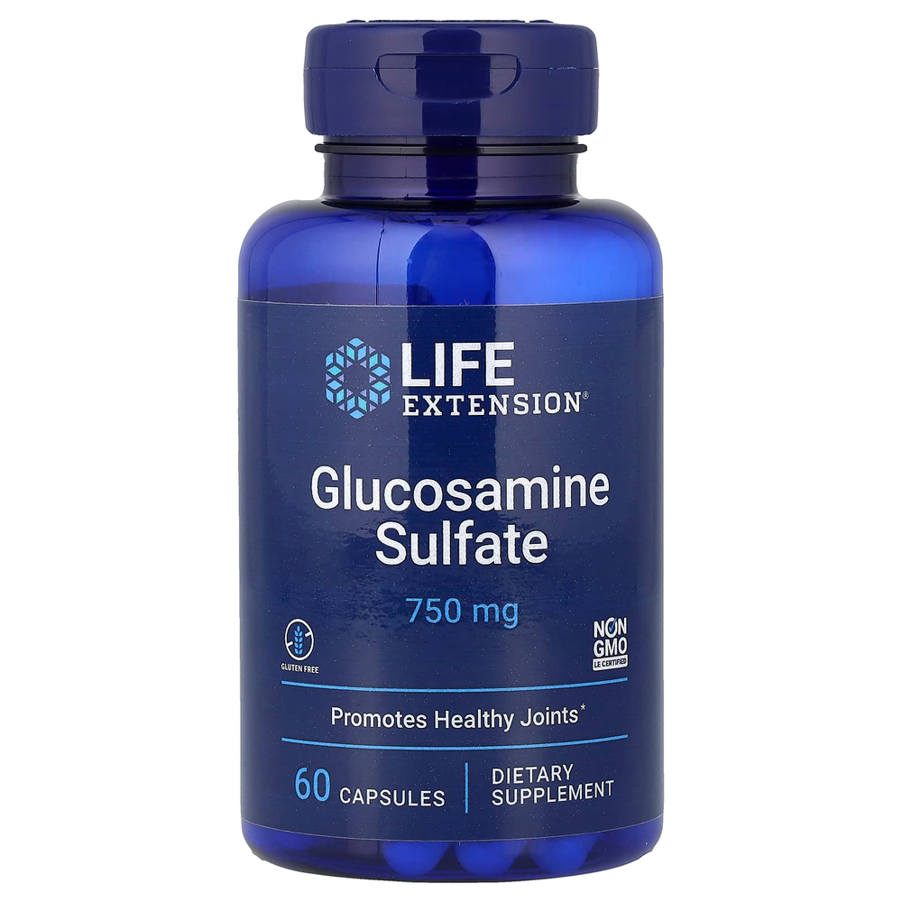 Life Extension, Сульфат глюкозамина, 60 капсул