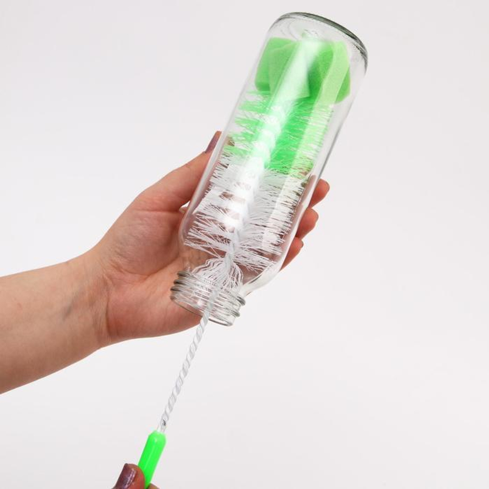 Ёршик для бутылочек, с губкой, цвета МИКС 1917358