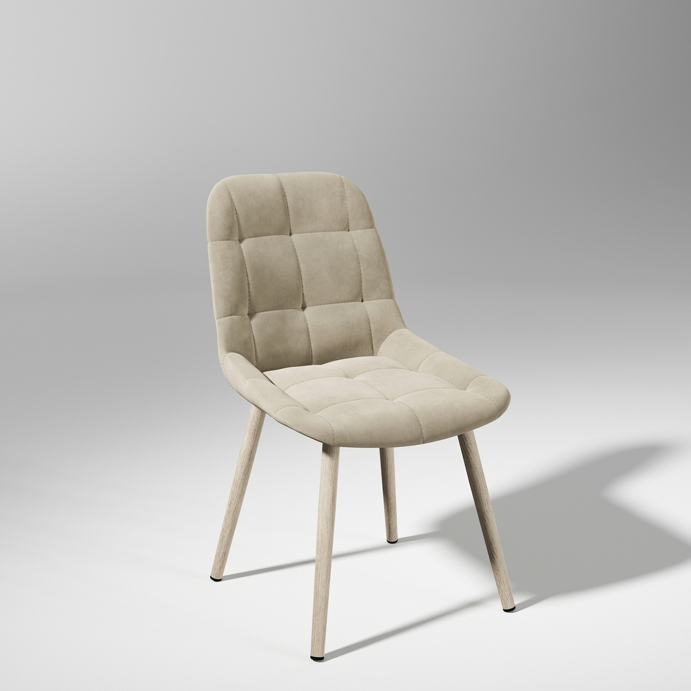 Стул Шато Бежевый Ultra Sand / белый/ПВХ Туя