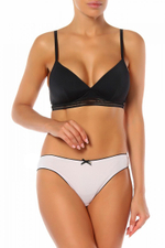 Набор из 3 розово-серых трусиков-слип Olivia (Размер: M) (Цвет: розовый с серым)