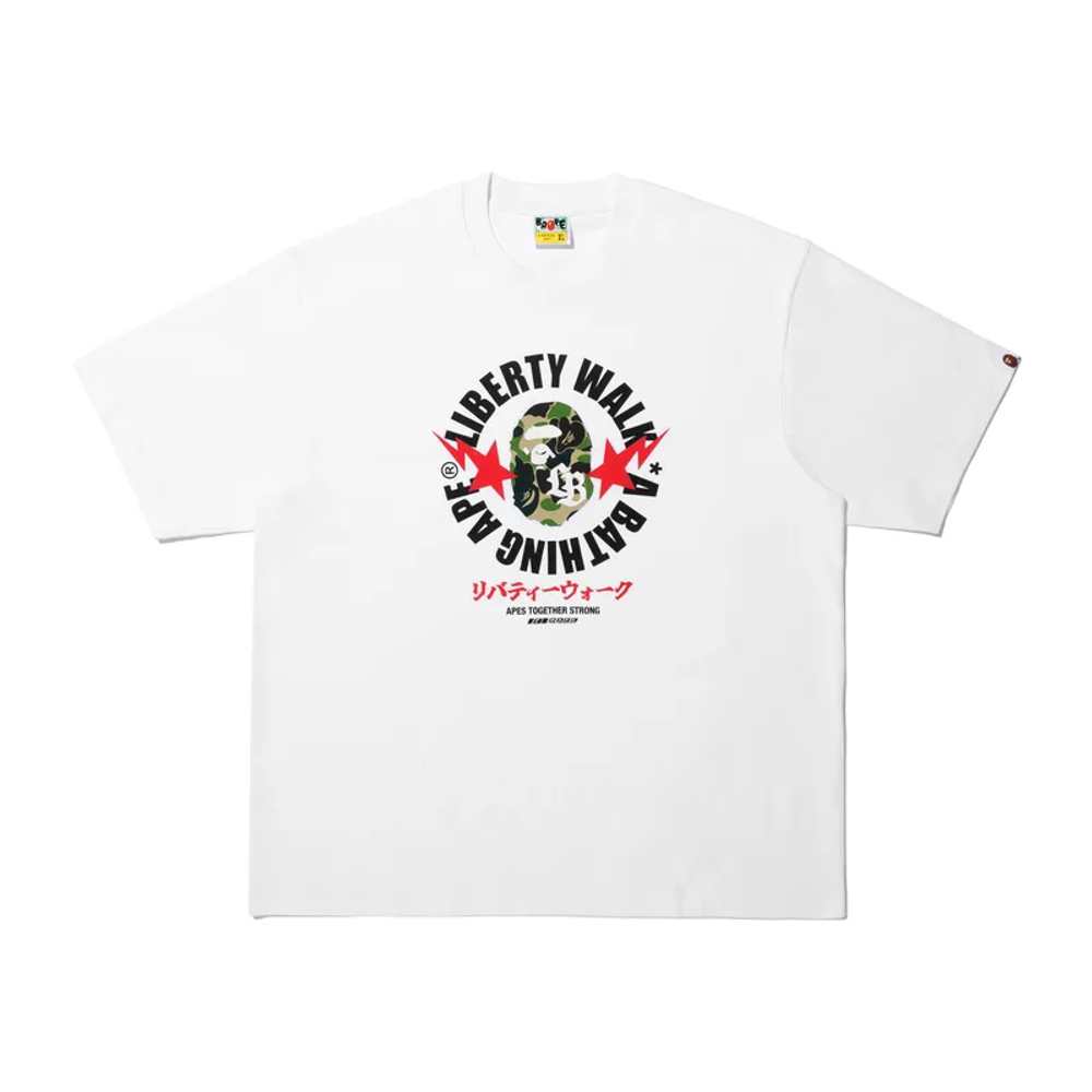 A Bathing Ape Bathing Ape Liberty Walk Футболка Cotton Regular Summer 0zxtem910101q