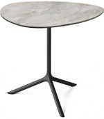 Стол ламинированный обеденный Scab Design Tripe Maxi, черный, каменный