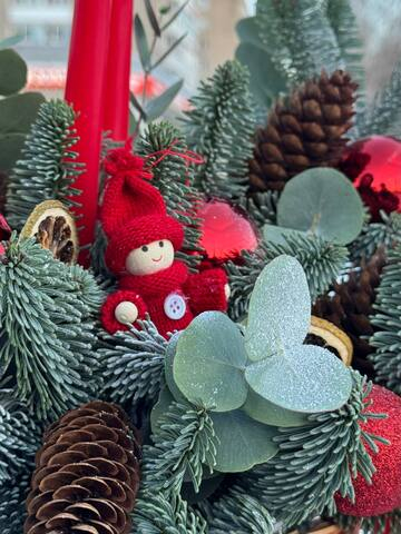 Композиция настольная со свечами