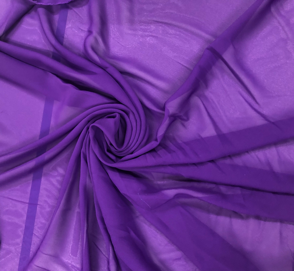 Ткань Шифон фиолетовый, арт. Присвоить2