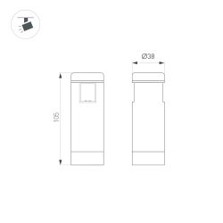 Светильник ART-APRIORI-SPOT-R40-8W Warm3000 (TN, 36 deg, 48V) (Arlight, IP20 Металл, 3 года) 047799