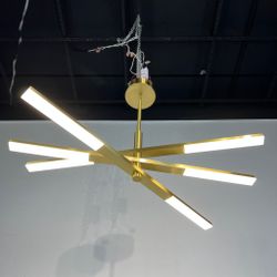 Люстра на штанге ORTON на 3 D96 Gold