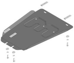 Защита КПП. 2 мм, Сталь. для Jac T8 2019-н.в., Motodor.78313