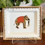 Чаша  квадратная Слон/Лошади