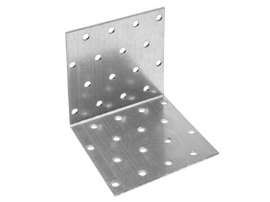 Уголок крепежный равносторонний 80х80х80 мм KUR белый цинк STARFIX