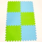 Мягкий пол "Соты" 6 плиток 300x300x14 мм 40 шор