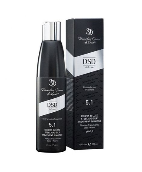 Шампунь восстанавливающий Сталь и Шелк DSD De Luxe 5.1 Steel and silk shampoo 200мл