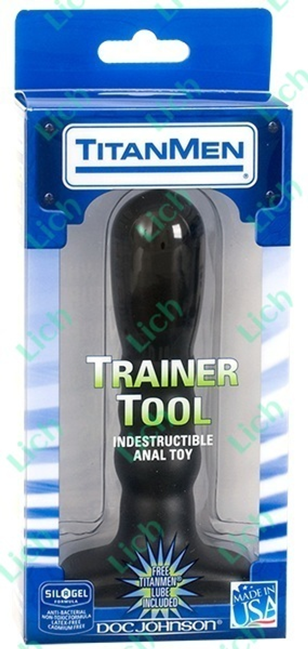 Черная анальная пробка TITANMEN TRAINING TOOL #2