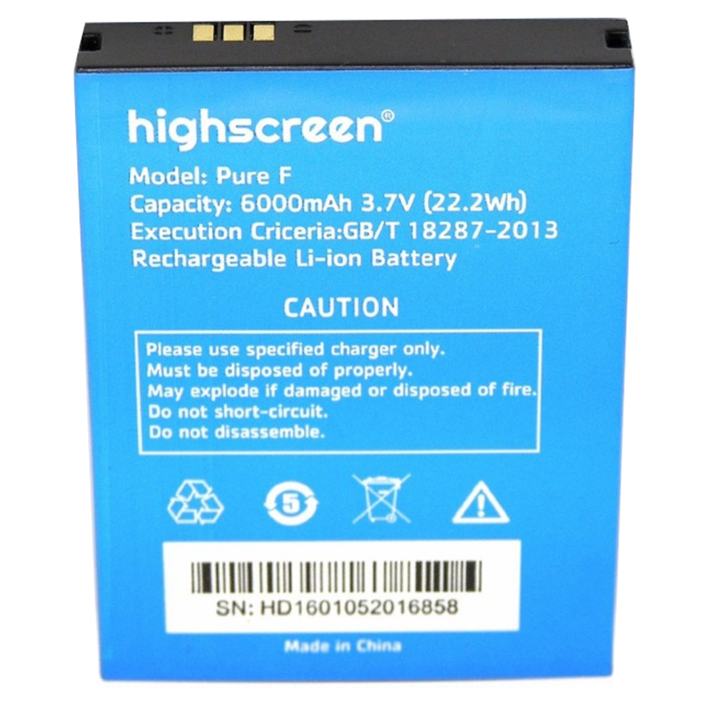 АКБ для Highscreen Pure F 6000mAh