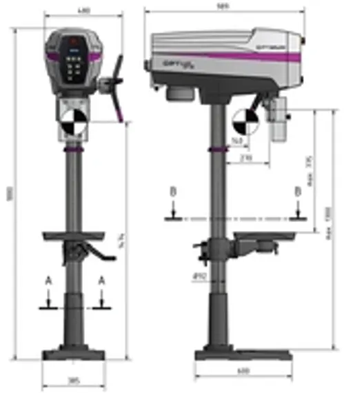 Тиски сверлильные Optimum BSI-Q 200