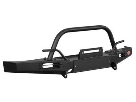 ПЕРЕДНИЙ СИЛОВОЙ БАМПЕР С ГОРИЗОНТАЛЬНОЙ ПЛОЩАДКОЙ ЛЕБЁДКИ НА УАЗ 3741, 3909, 2206, 3962, 3303, 39094 (БУХАНКА)