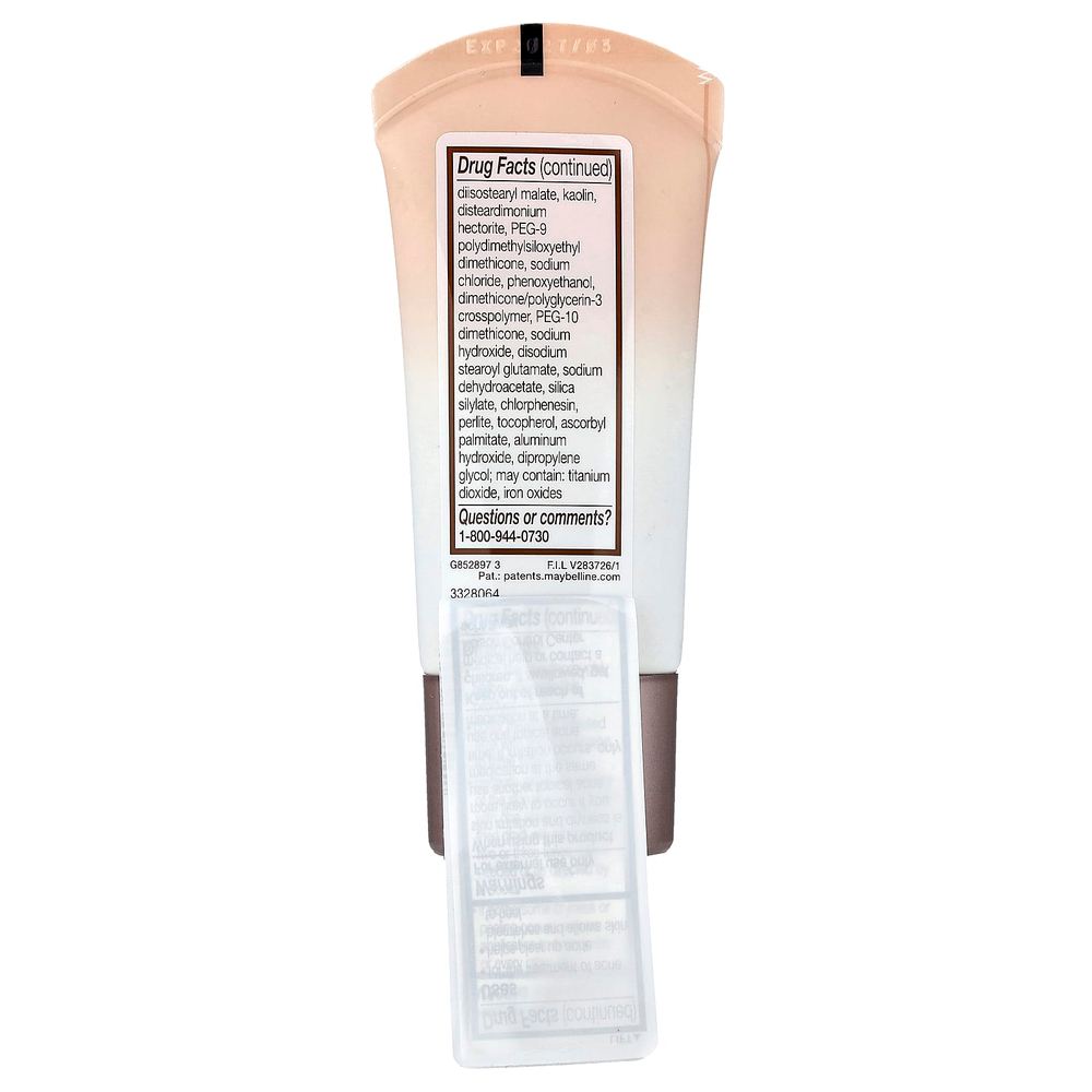 Maybelline, Dream BB Pure, очищающий бальзам для кожи, 110 светлый/средний тканевый оттенок, 30 мл (1 жидк. унция)