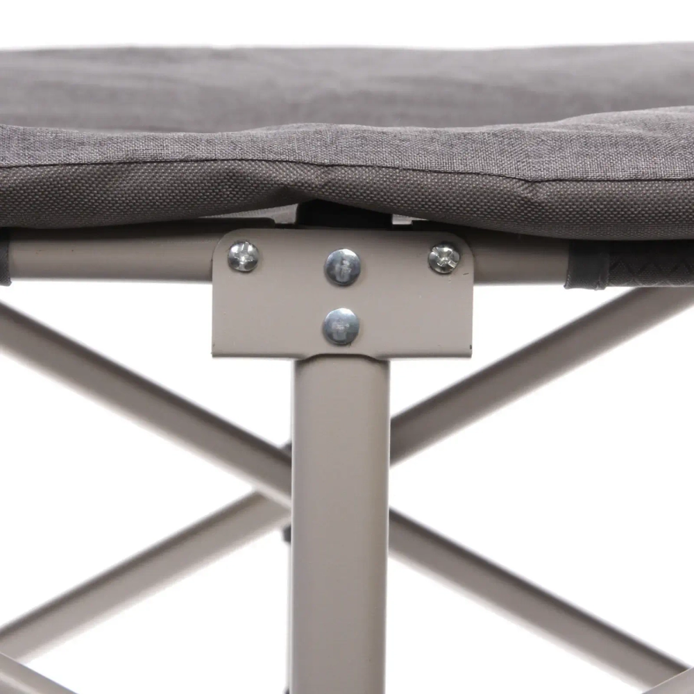 Раскладушка кемпинговая складная 188*66*41 см, серый