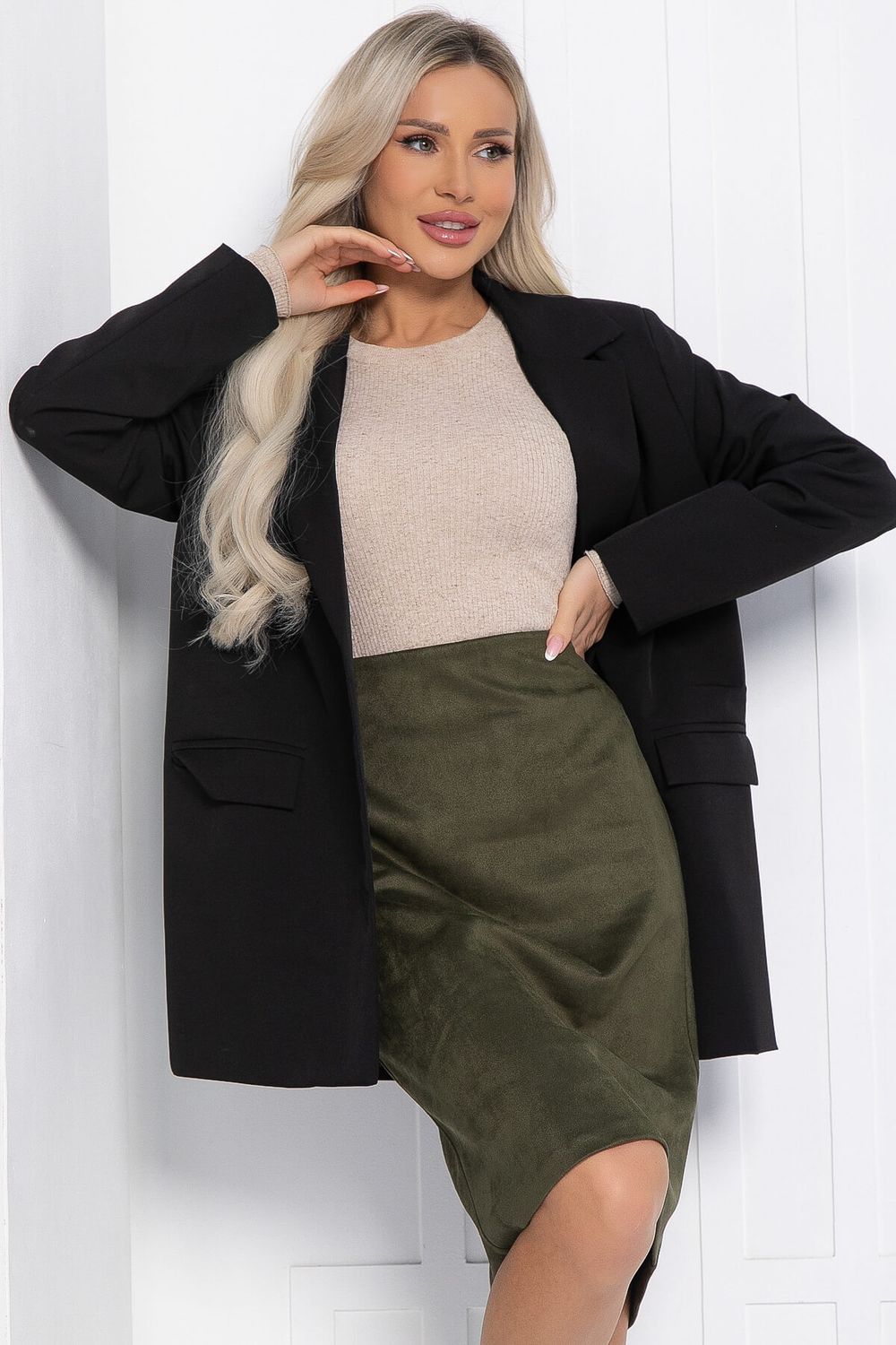 Юбка Ребекка (хаки) Ю12283-25 LT Collection