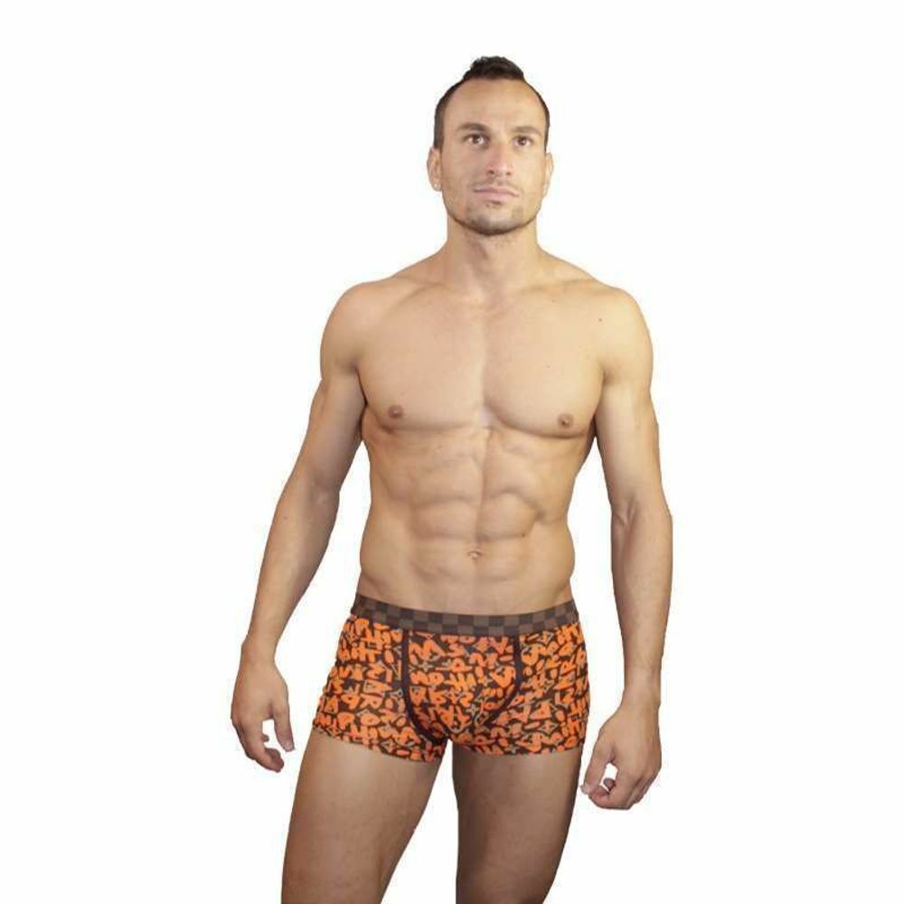 Мужские трусы хипсы оранжевые Louis Vuitton
