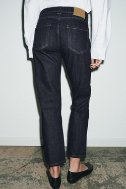 ZARA ДЖИНСЫ ZW COLLECTION CIGARRETE СО СРЕДНЕЙ ПОСАДКОЙ, СИНИЙ