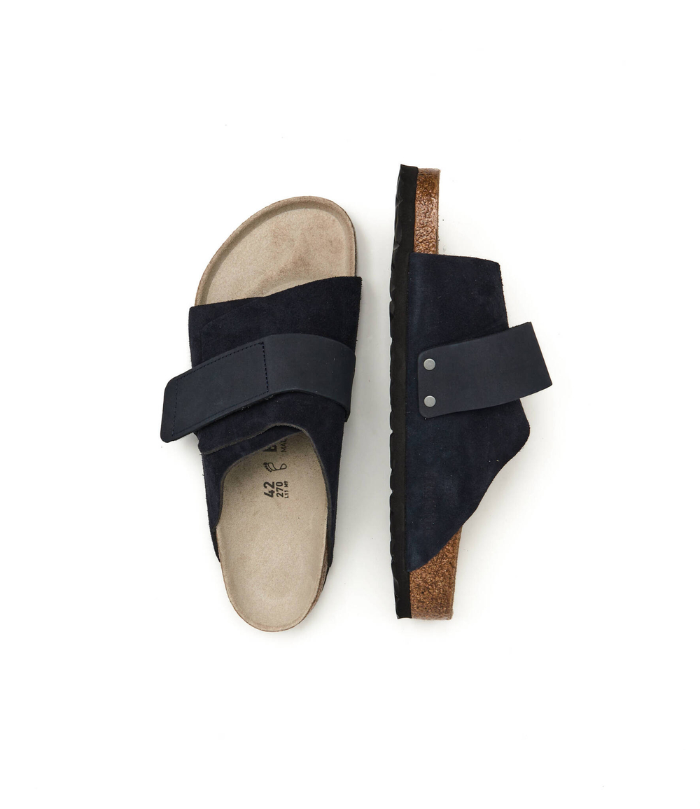 Кожаные шлепанцы kyoto Birkenstock - темно-синий(1020751)