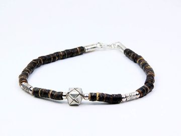 Браслет-фенька с серебром (21)