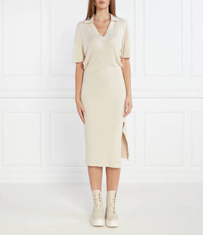 Платье OPEN ПОЛО BLOUSSON SS Tommy Hilfiger - бежевый(WW0WW38886)