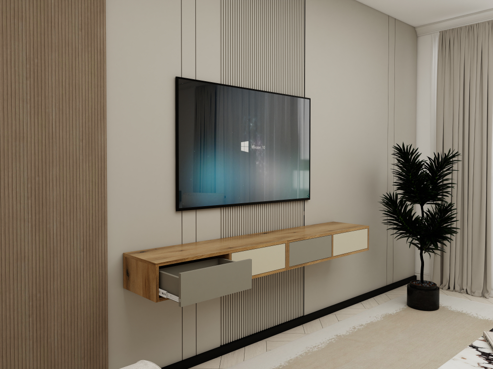 Тумба подвесная с перегородкой _Д_БЛ