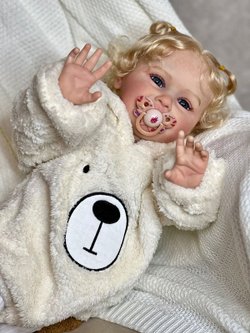 Кукла Реборн мягконабивная 60см в пакете (FA-585)