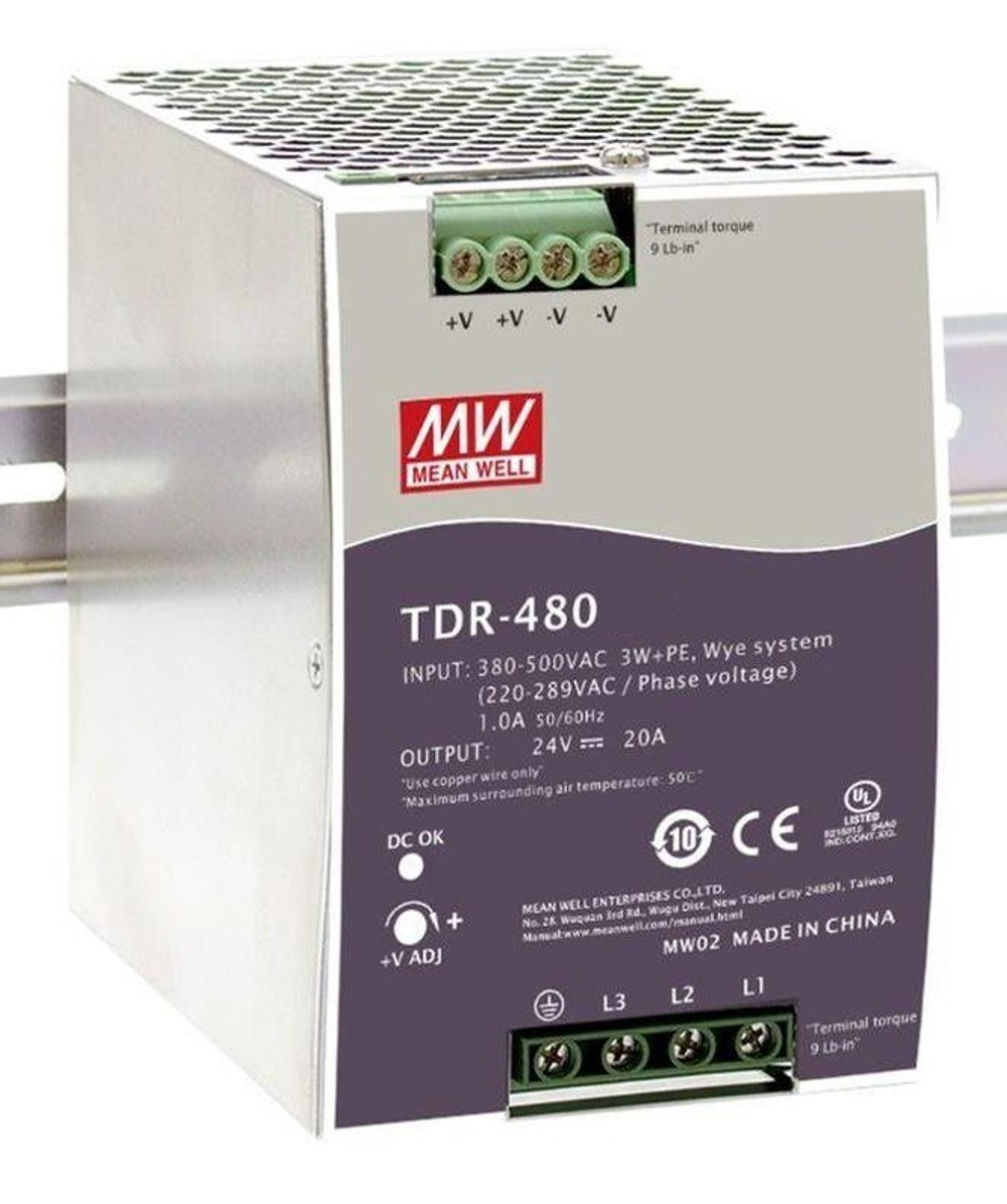 Преобразователь AC-DC сетевой Mean Well TDR-480-24