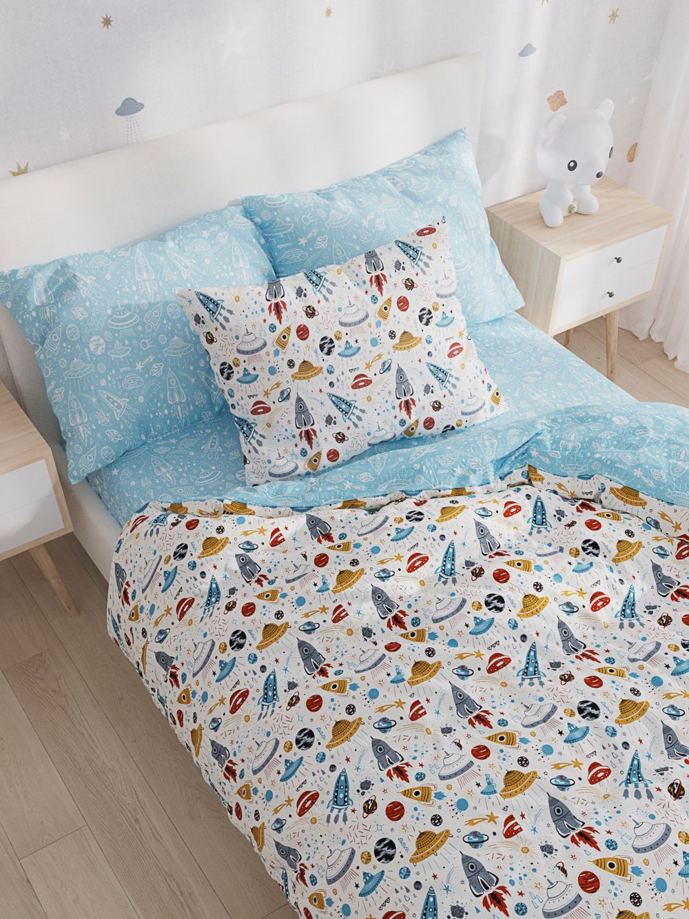 Пододеяльник Сказка "Alien/Alien (компаньон)" 1,5-сп 145х215 см,бязь